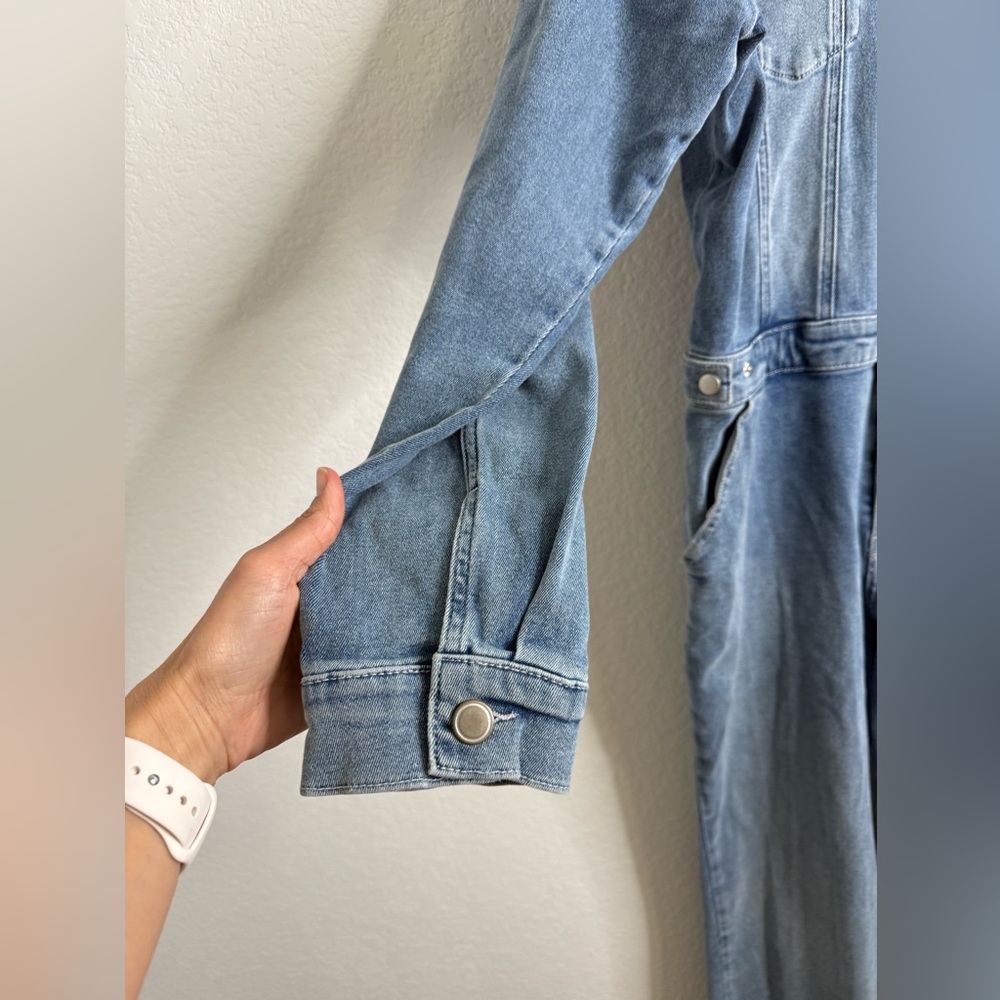 Good American Light Blue Denim Jumpsuit - Picture 15 of 16